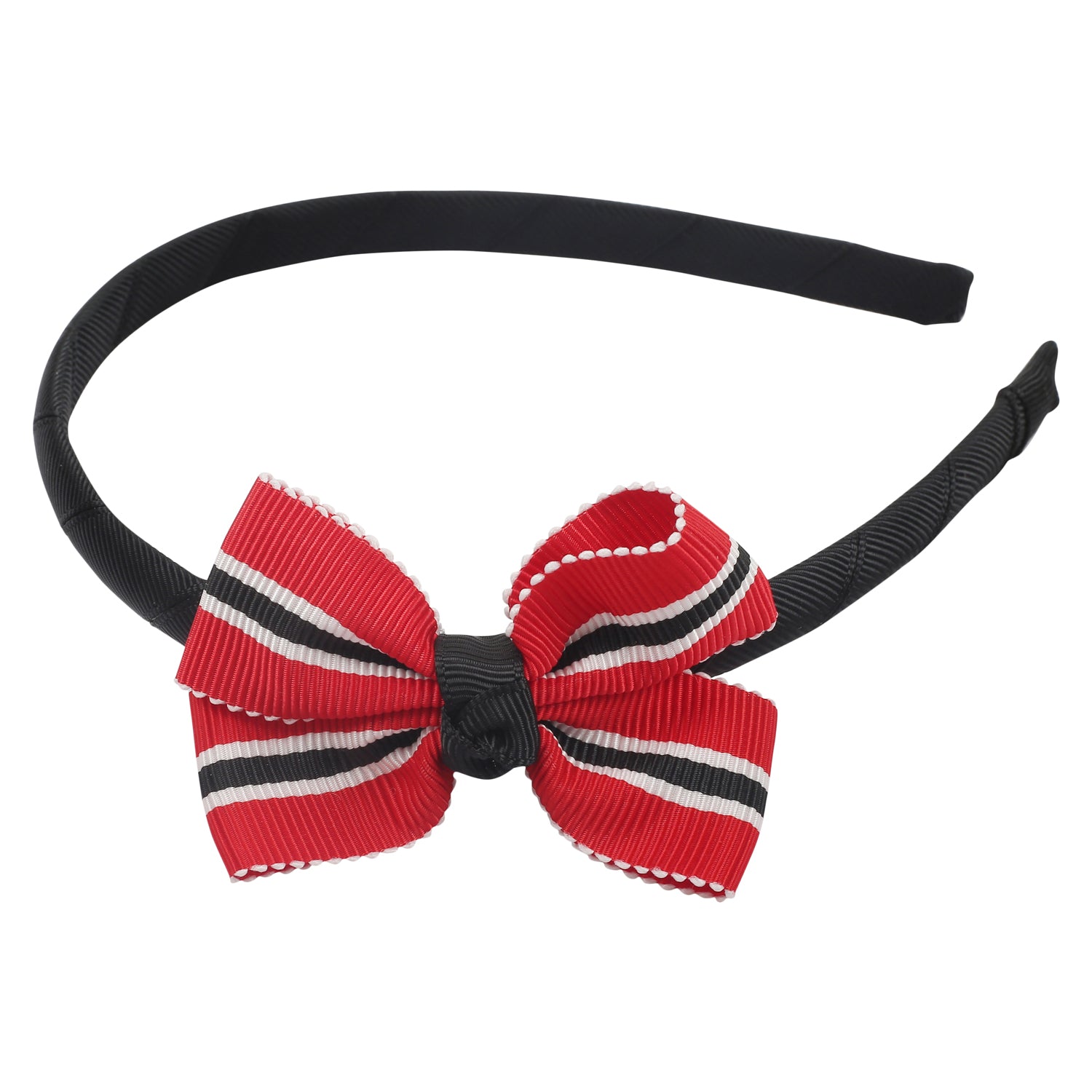 Patterned Red And Black Headband Set - Baby Moo