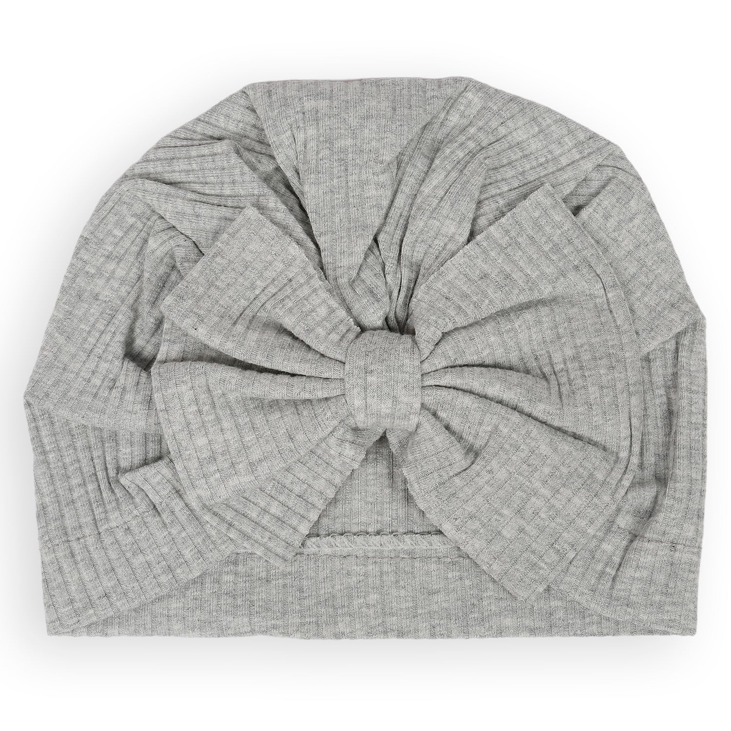 Bow Turban Cap - Grey
