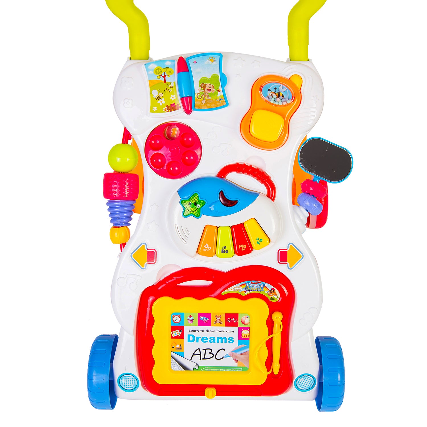 First Walk Musical Baby Walker Red And Blue - Baby Moo