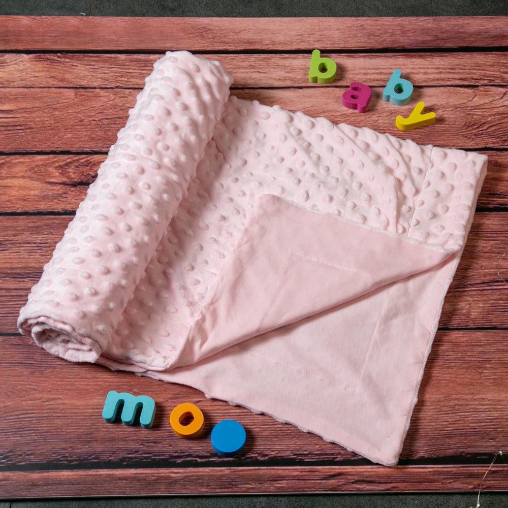 Plain Pink Double Sided Bubble Blanket