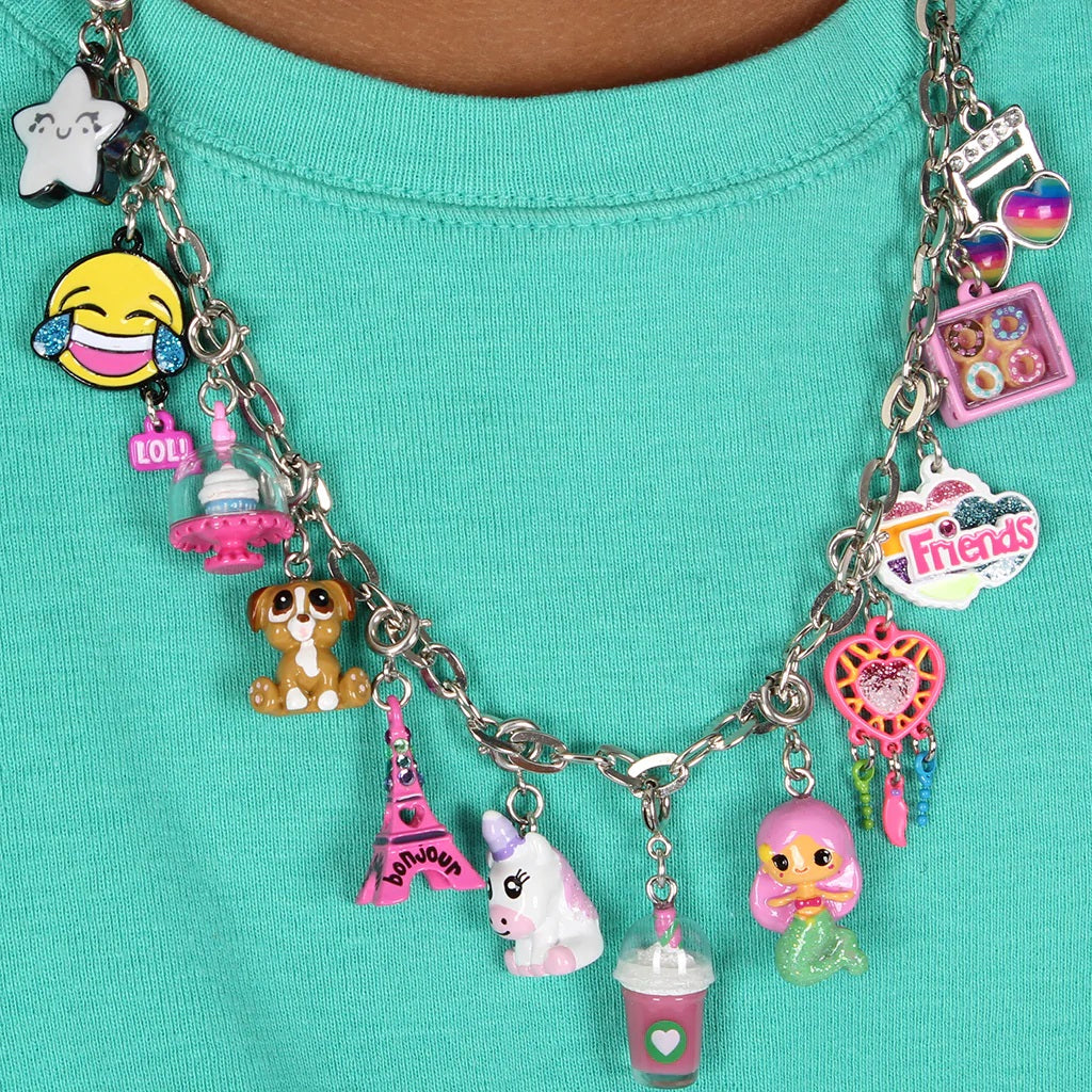 Charmit Metal Chain Necklace - Silver - Baby Moo