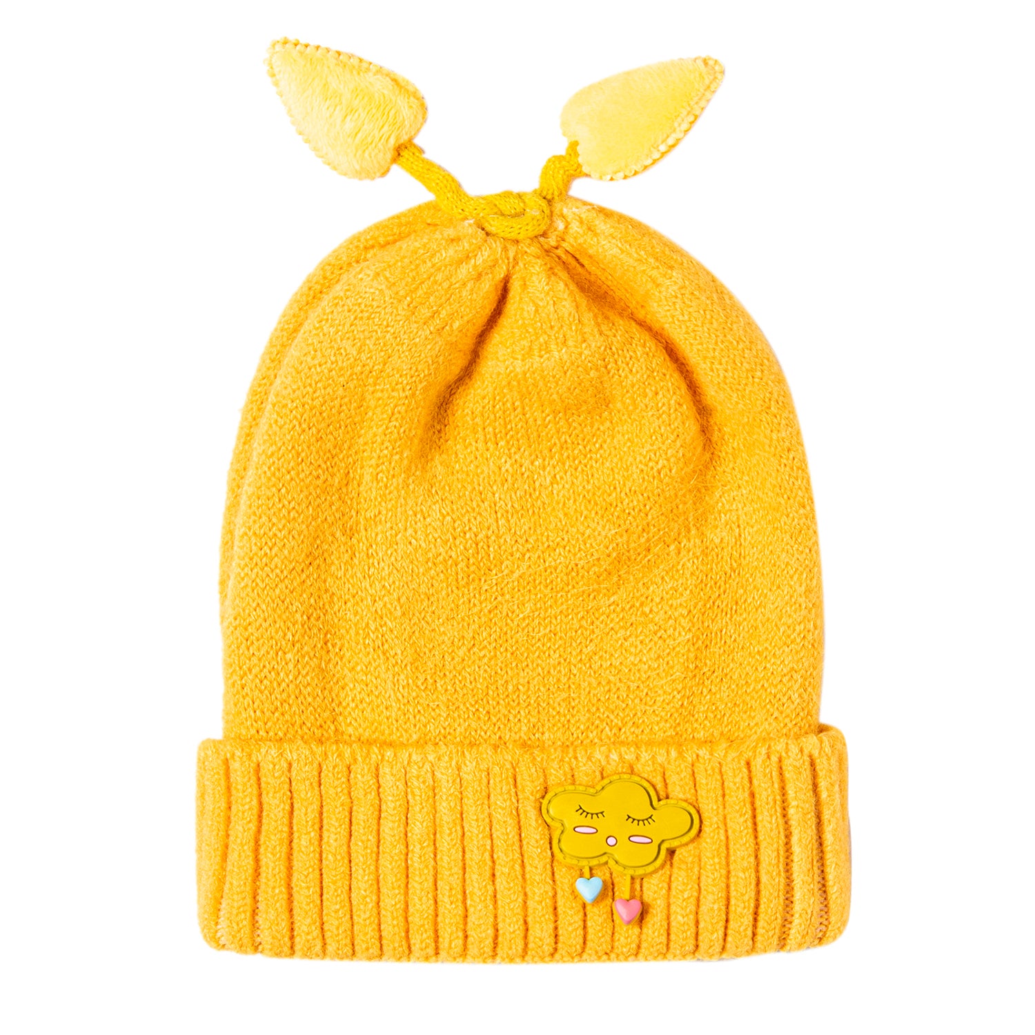 Knit Woollen Cap Winter Beanie Cloud Yellow - Baby Moo