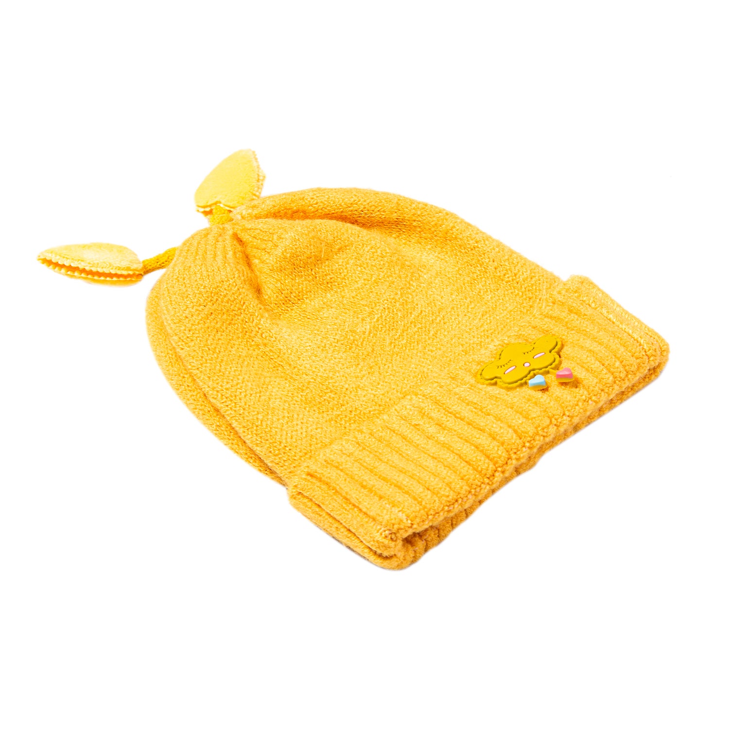 Knit Woollen Cap Winter Beanie Cloud Yellow - Baby Moo