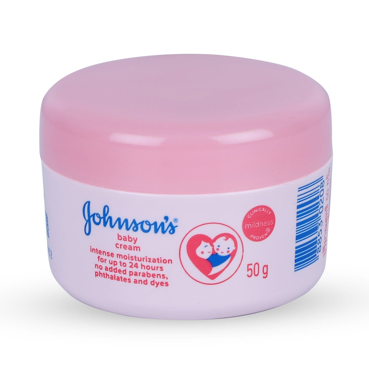 Johnson's Intense Moisturization Baby Cream Pink - 50 grm - Baby Moo