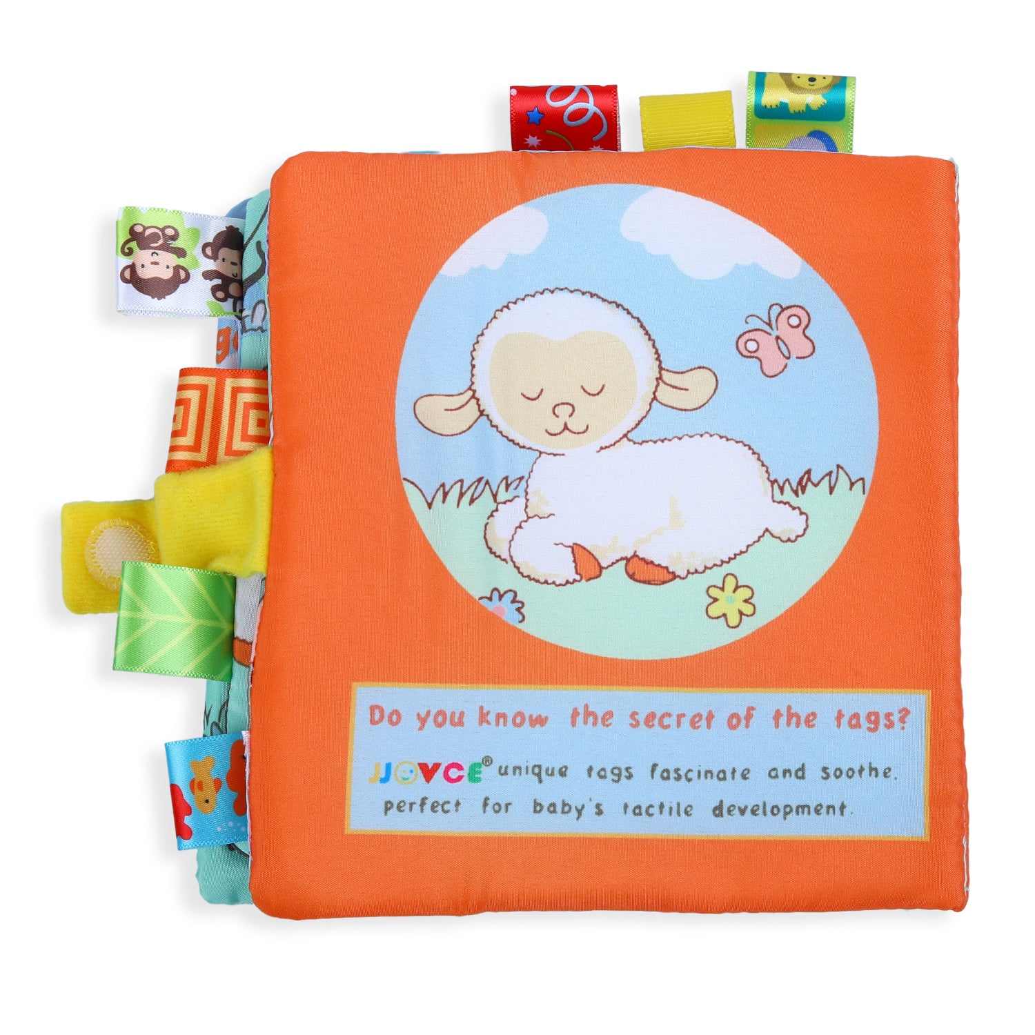 Sherbet’s Silly Farm Educational Learning 3D Cloth Book With Rustle Paper - Multicolour - Baby Moo