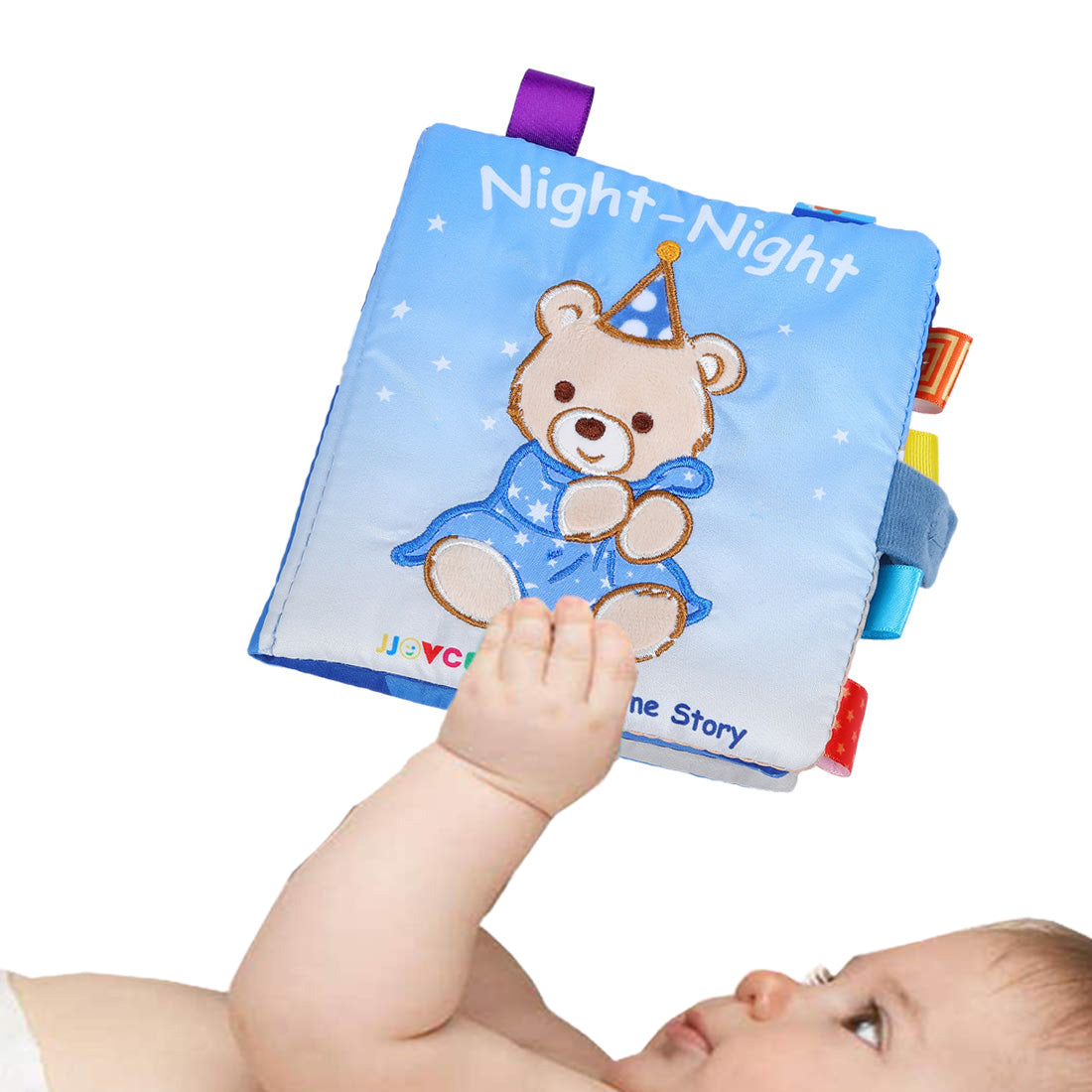 Sleepy Time Educational Learning 3D Cloth Book With Rustle Paper - Multicolour