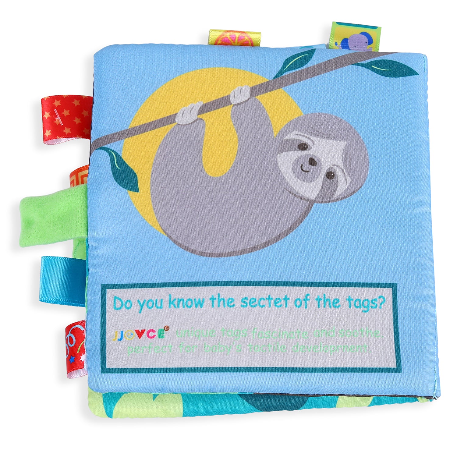 Sloth, Hurry Up! Educational Learning 3D Cloth Book With Rustle Paper - Multicolour - Baby Moo