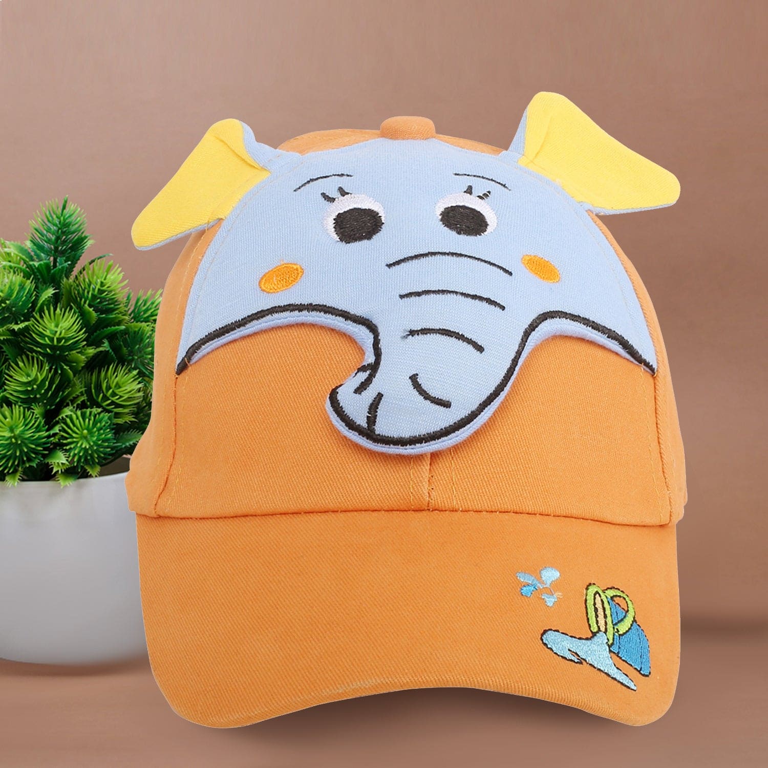 Baby Moo 3D Elephant Orange Cap - Baby Moo