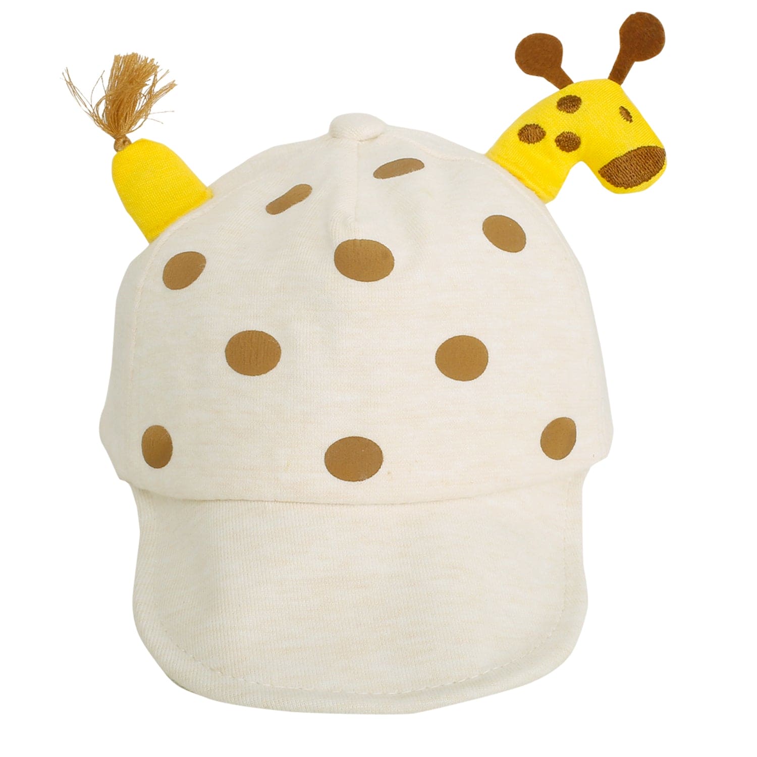 Baby Moo 3D Giraffe Off White Cap - Baby Moo