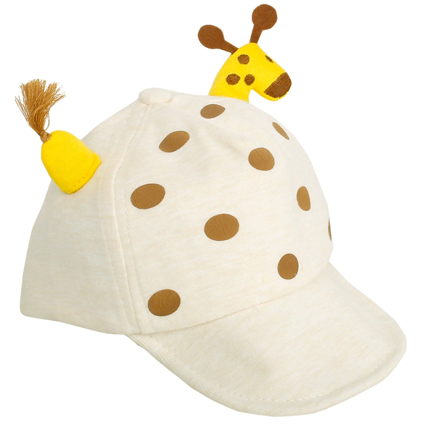 Baby Moo 3D Giraffe Off White Cap - Baby Moo