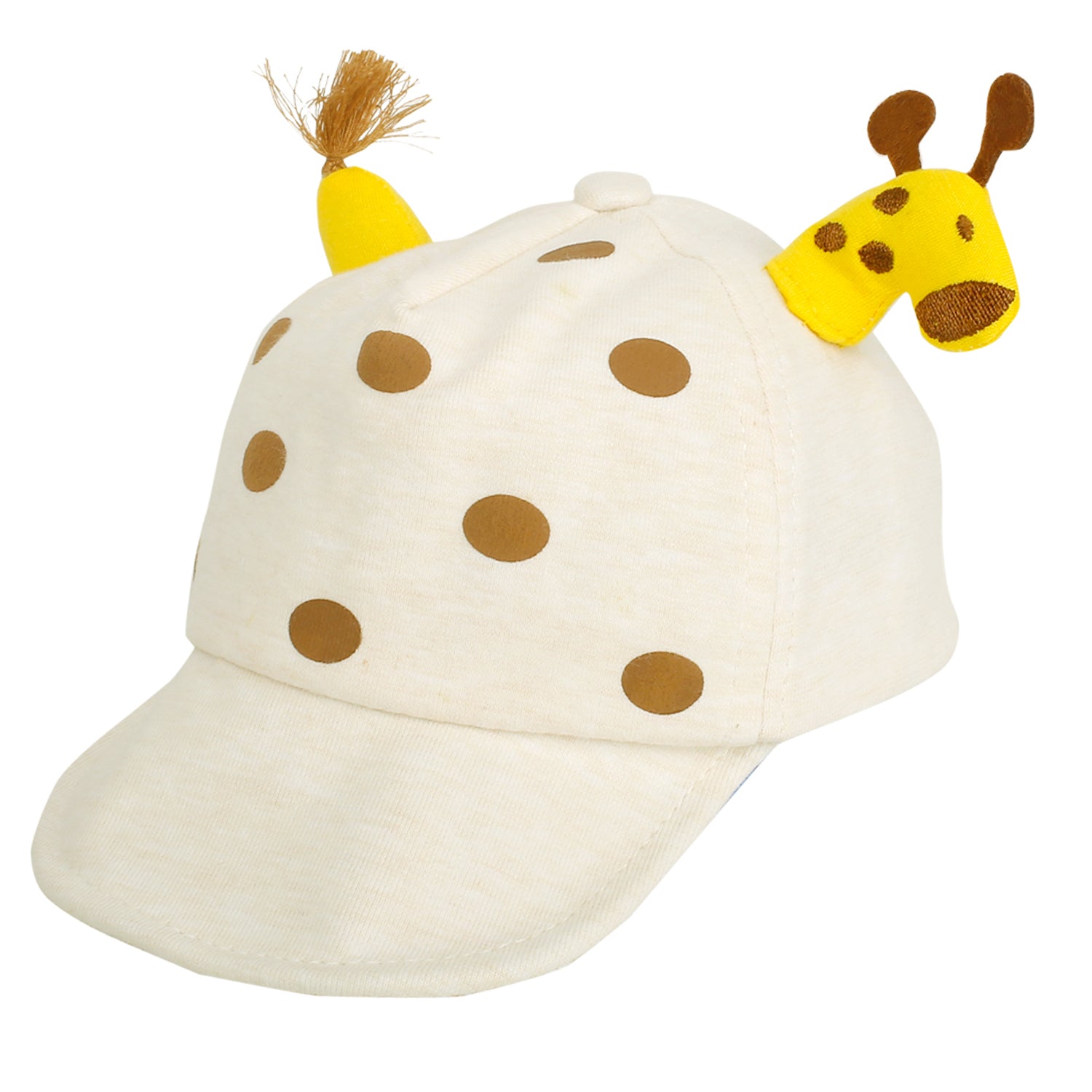 Baby Moo 3D Giraffe Off White Cap - Baby Moo