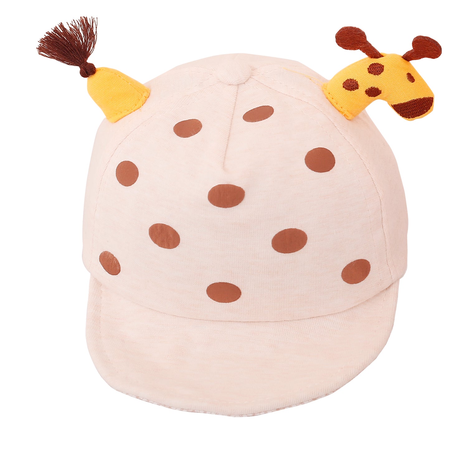 Giraffe Cream And Pink 2 Pk Cap - Baby Moo