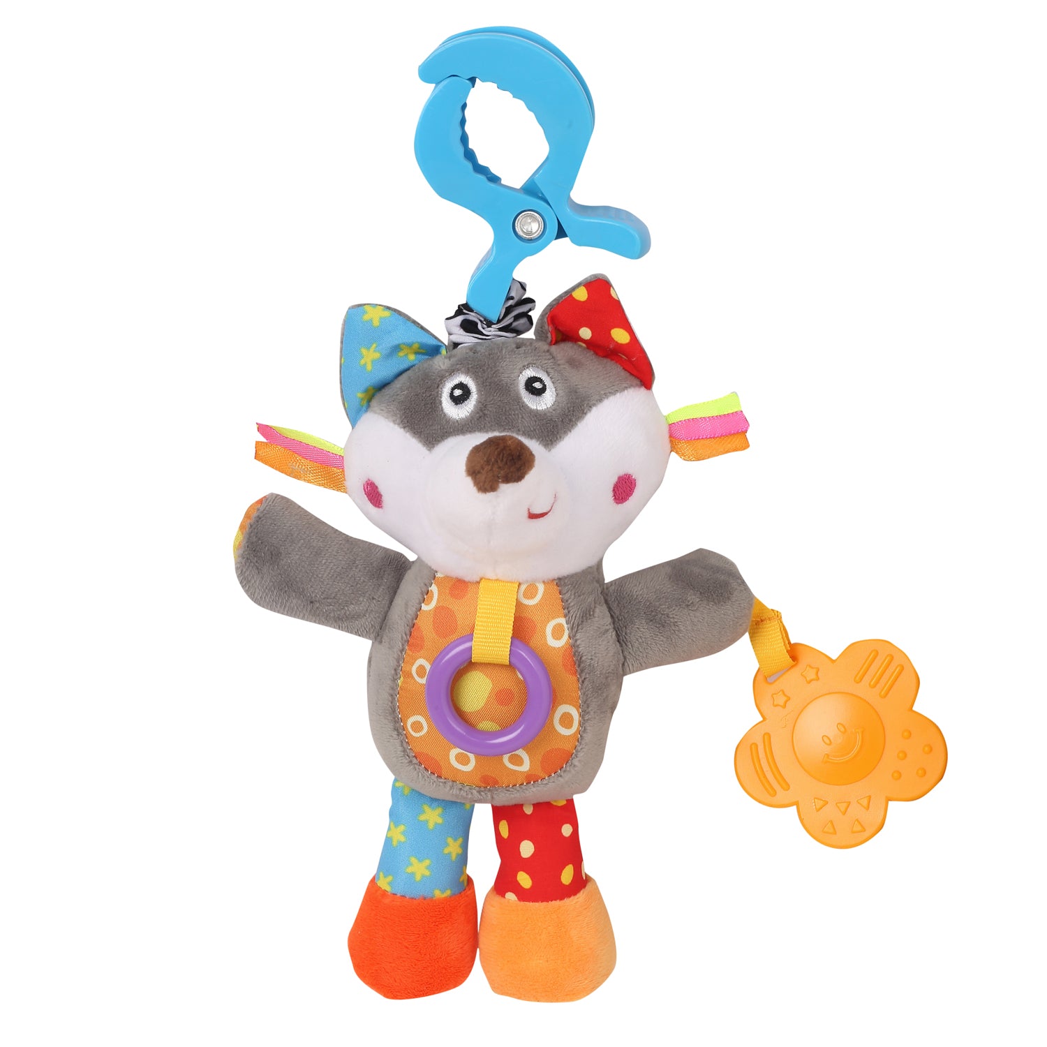 Puppy Love Multicolour Hanging Pulling Toy With Teether - Baby Moo