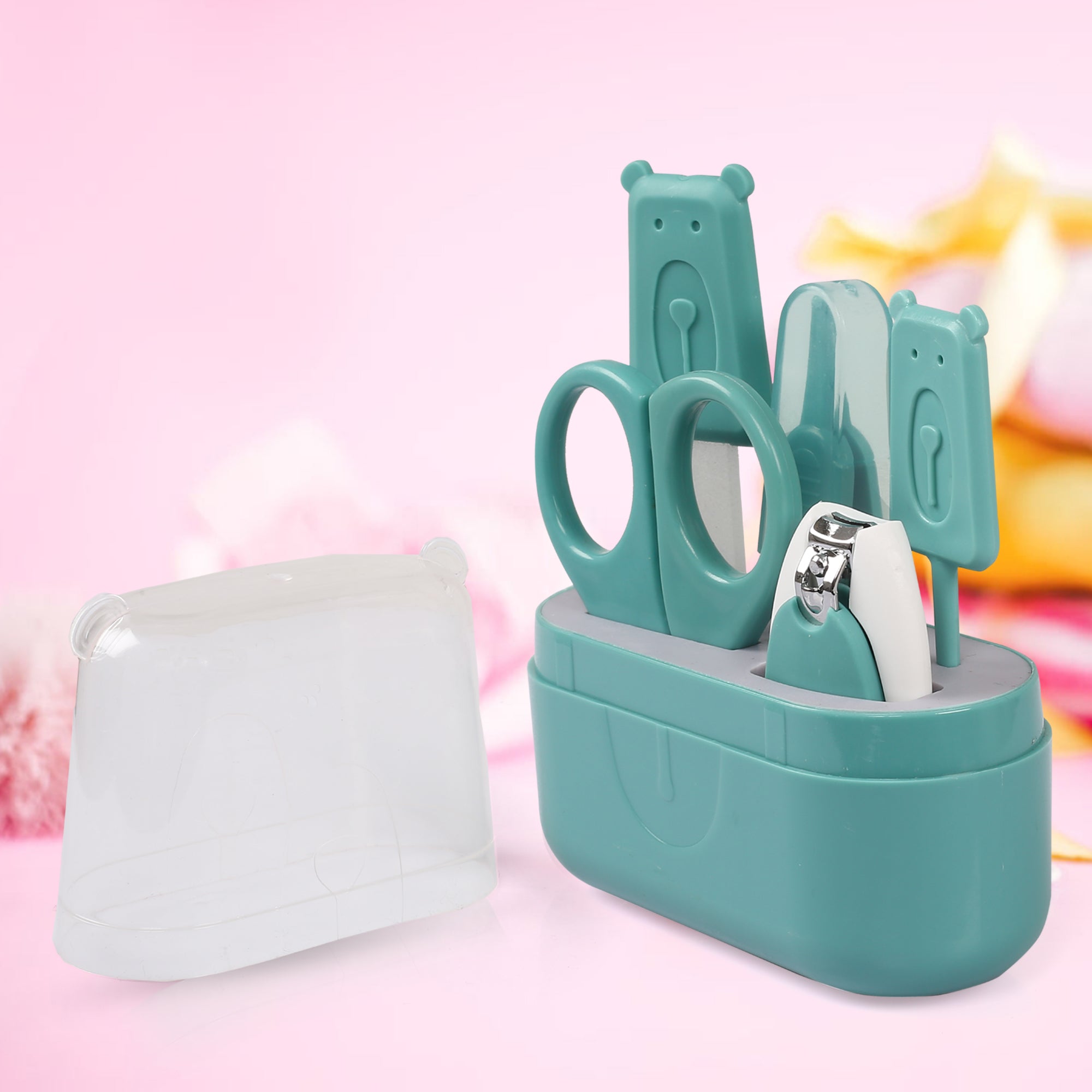 Teal Grooming Kit of 5 Pcs with a Nail Clipper - Baby Moo