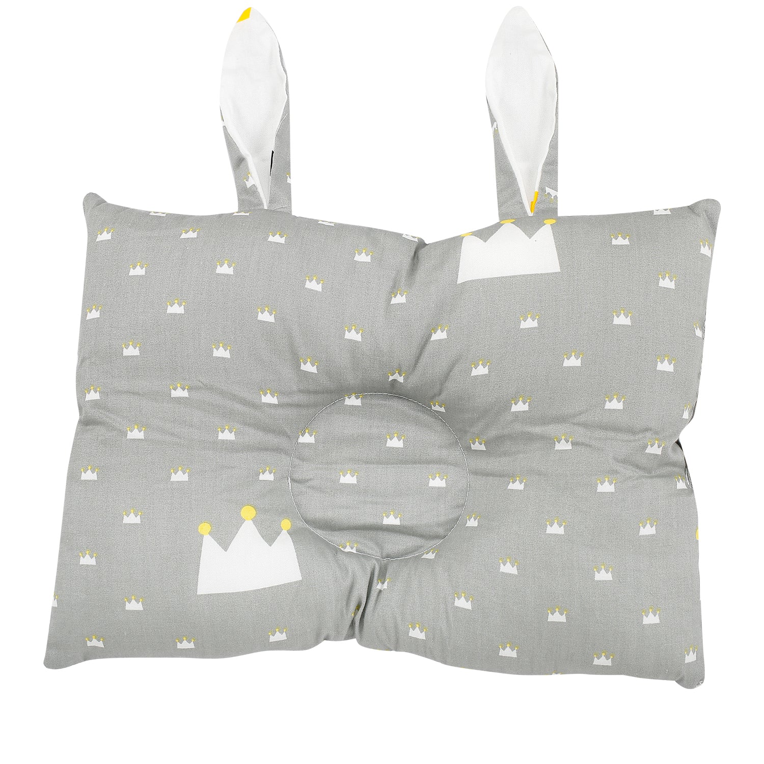 Royal Grey Double Sided Pillow - Baby Moo