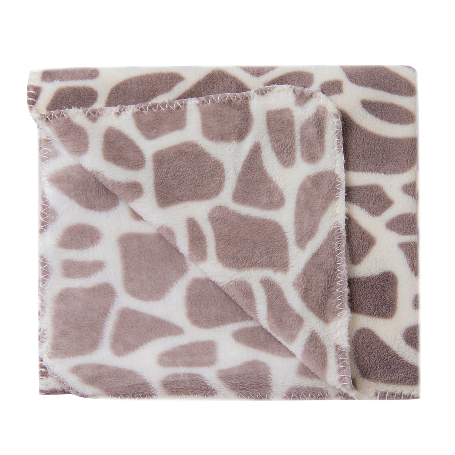 Giraffe Spots Soft Cozy Plush Toy Blanket Grey - Baby Moo