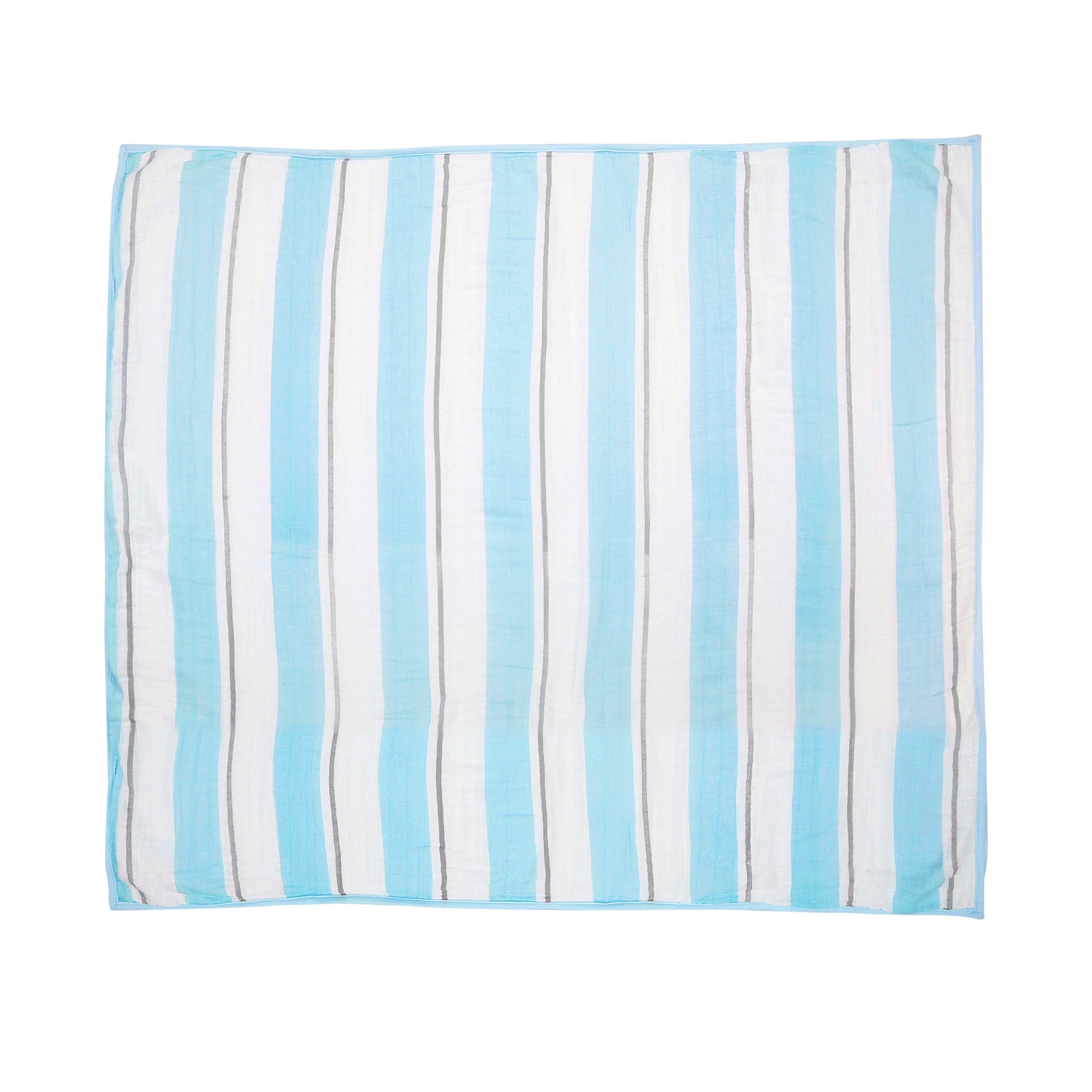 Striped Blue And White Blanket - Baby Moo