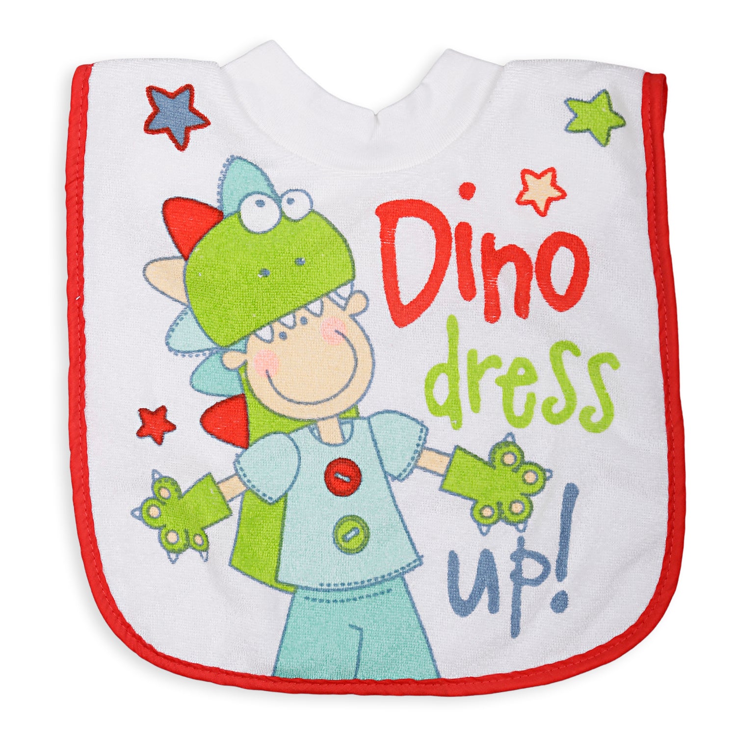Feeding Bib Dino Dress Up Multicolour - Baby Moo