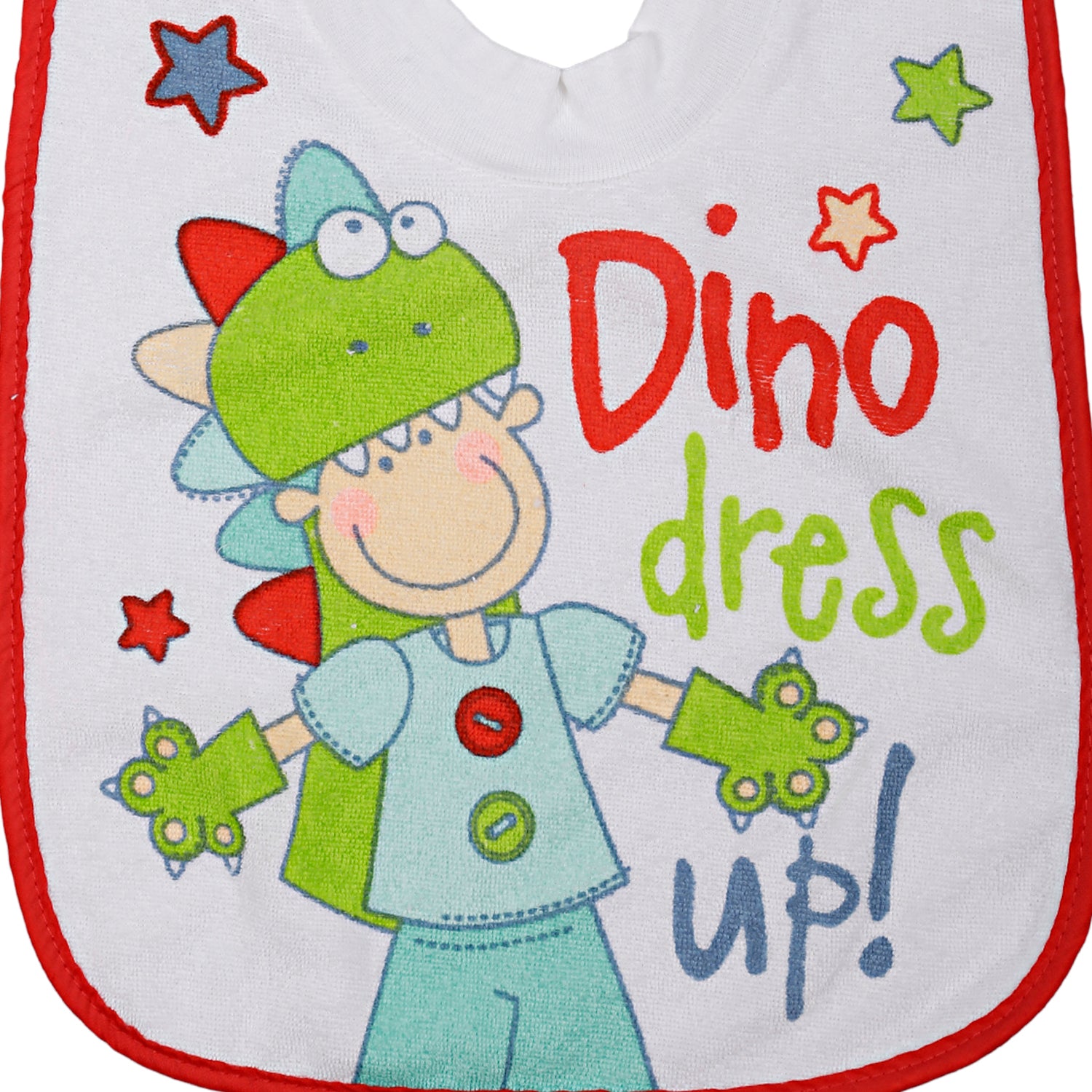 Feeding Bib Dino Dress Up Multicolour - Baby Moo