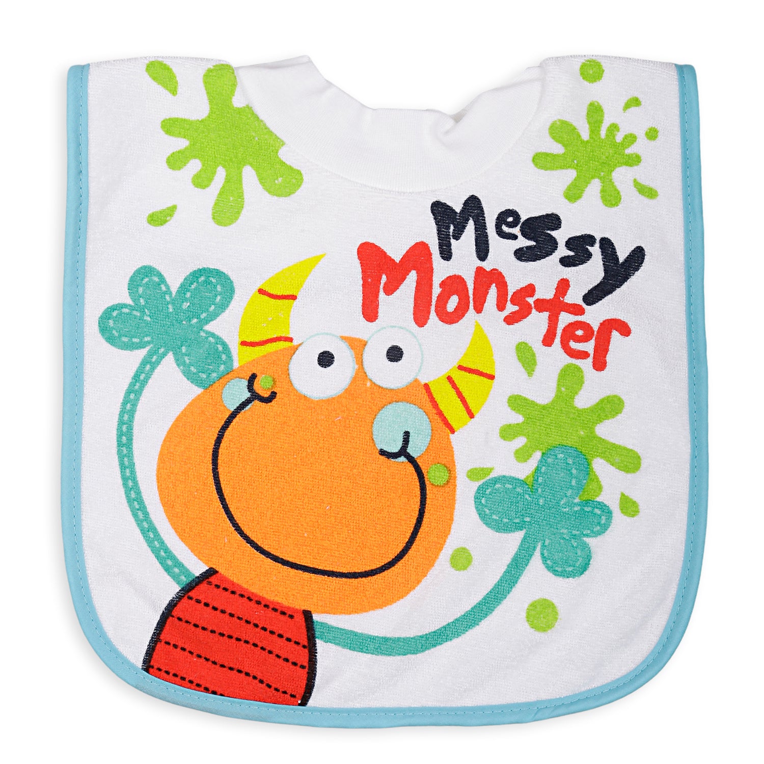 Feeding Bib Messy Monster Multicolour - Baby Moo