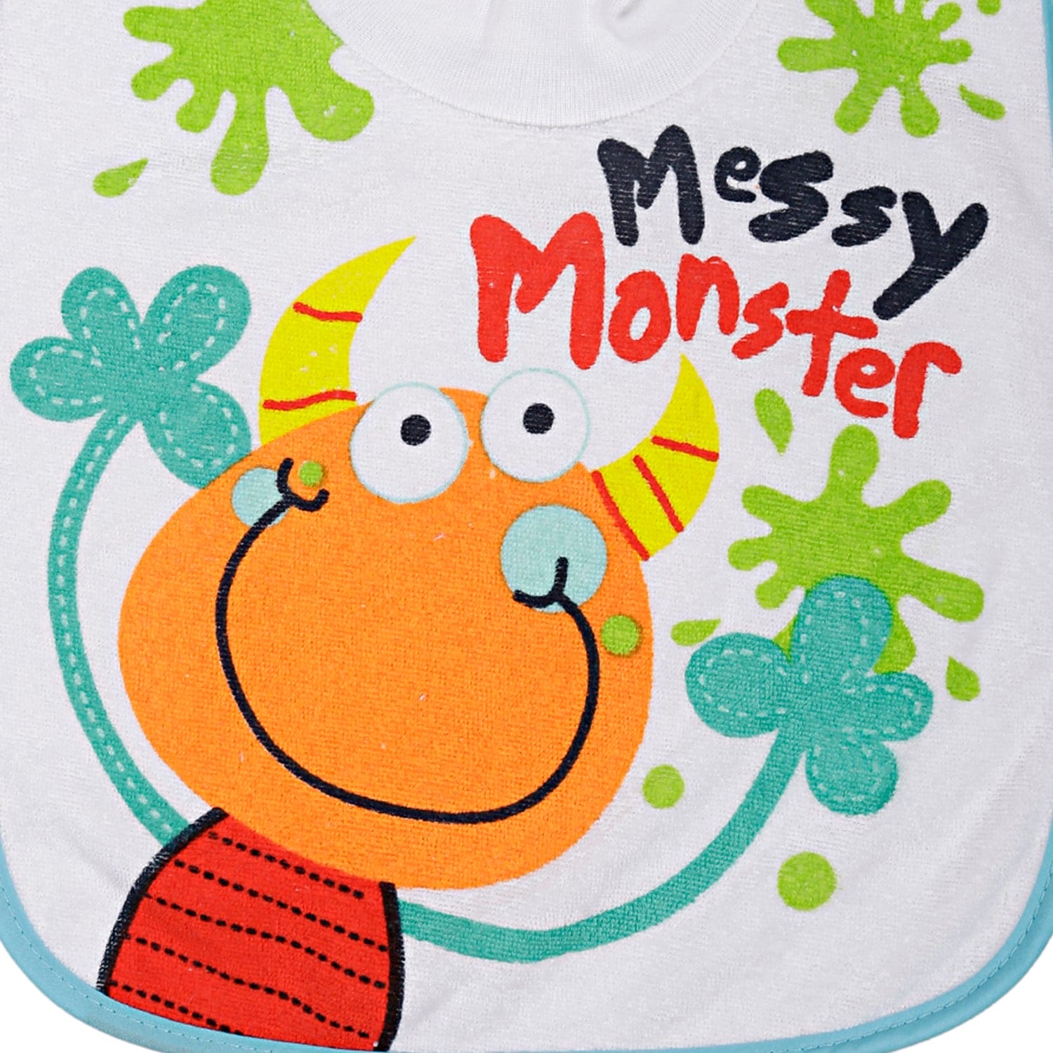 Feeding Bib Messy Monster Multicolour - Baby Moo