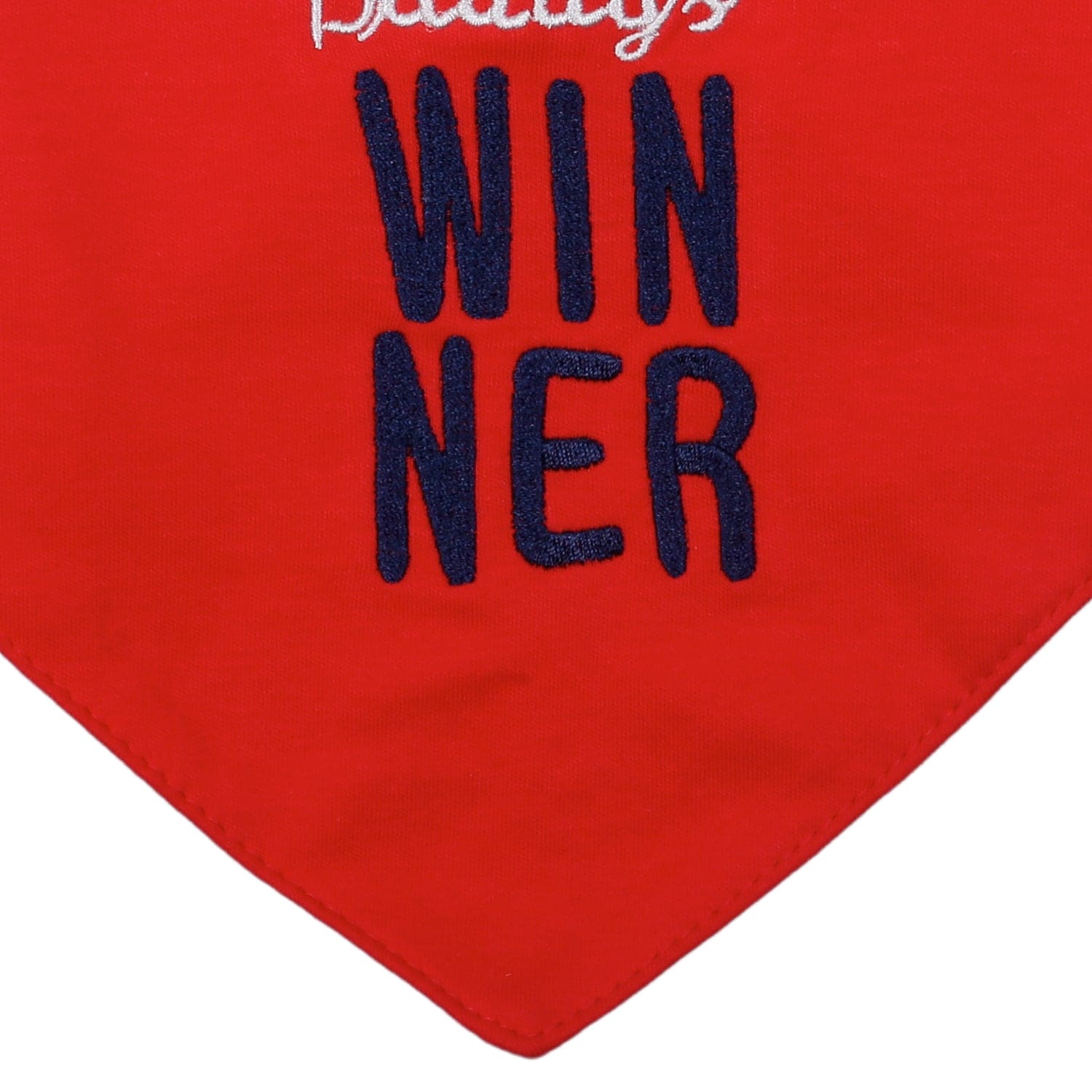 Feeding Bandana Bibs Pack Of 2 Daddy’s Winner Red And Blue - Baby Moo