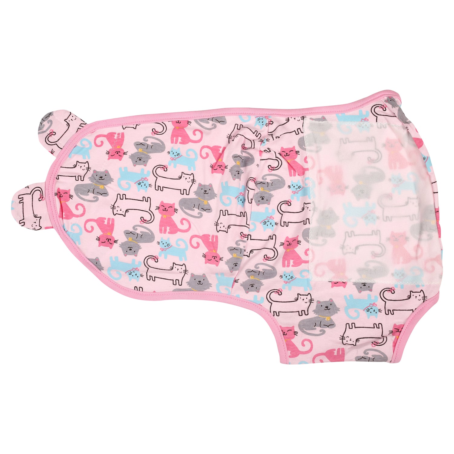 Cats And Dogs Pink Ready Swaddle - Baby Moo