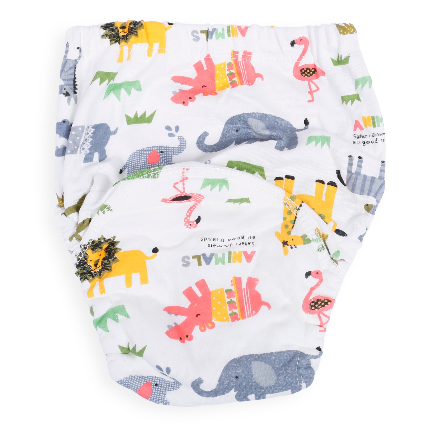 I Love Animals Reusable Cloth Training Pants Clothing Accessory Diaper Panty - Multicolour - Baby Moo