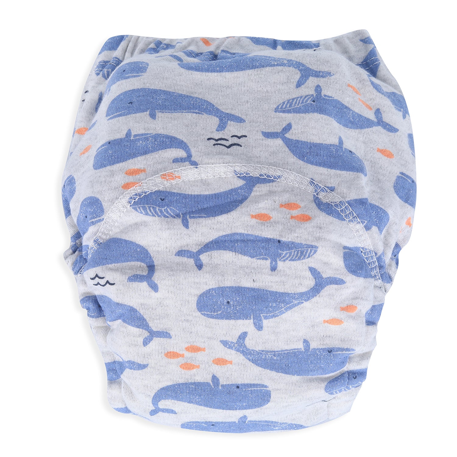 Baby Moo Dolphin Show Reusable Cloth Training Pants Diaper Panty - Grey - Baby Moo