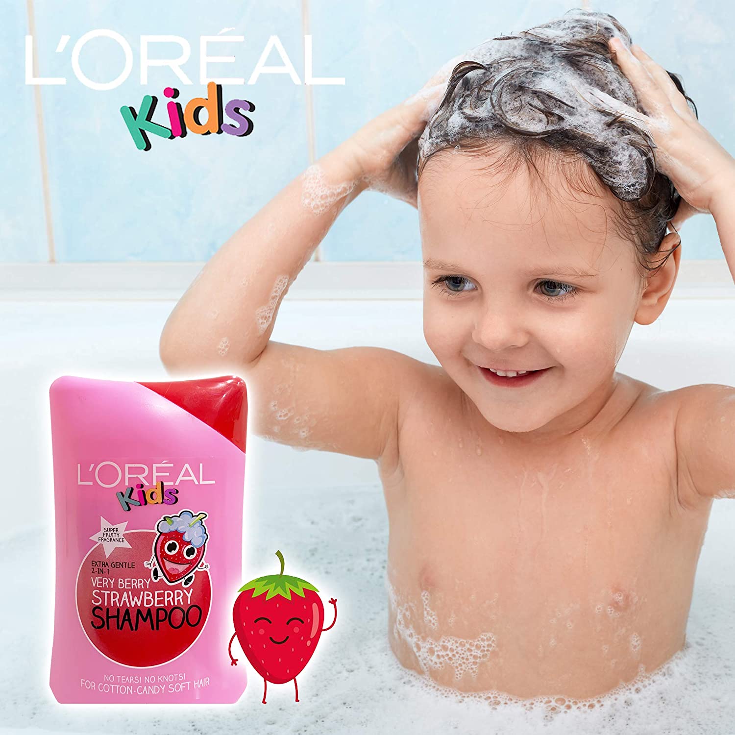 Loreal Kids Very Berry Strawberry Shampoo Extra Gentle 2-in-1 250 ml