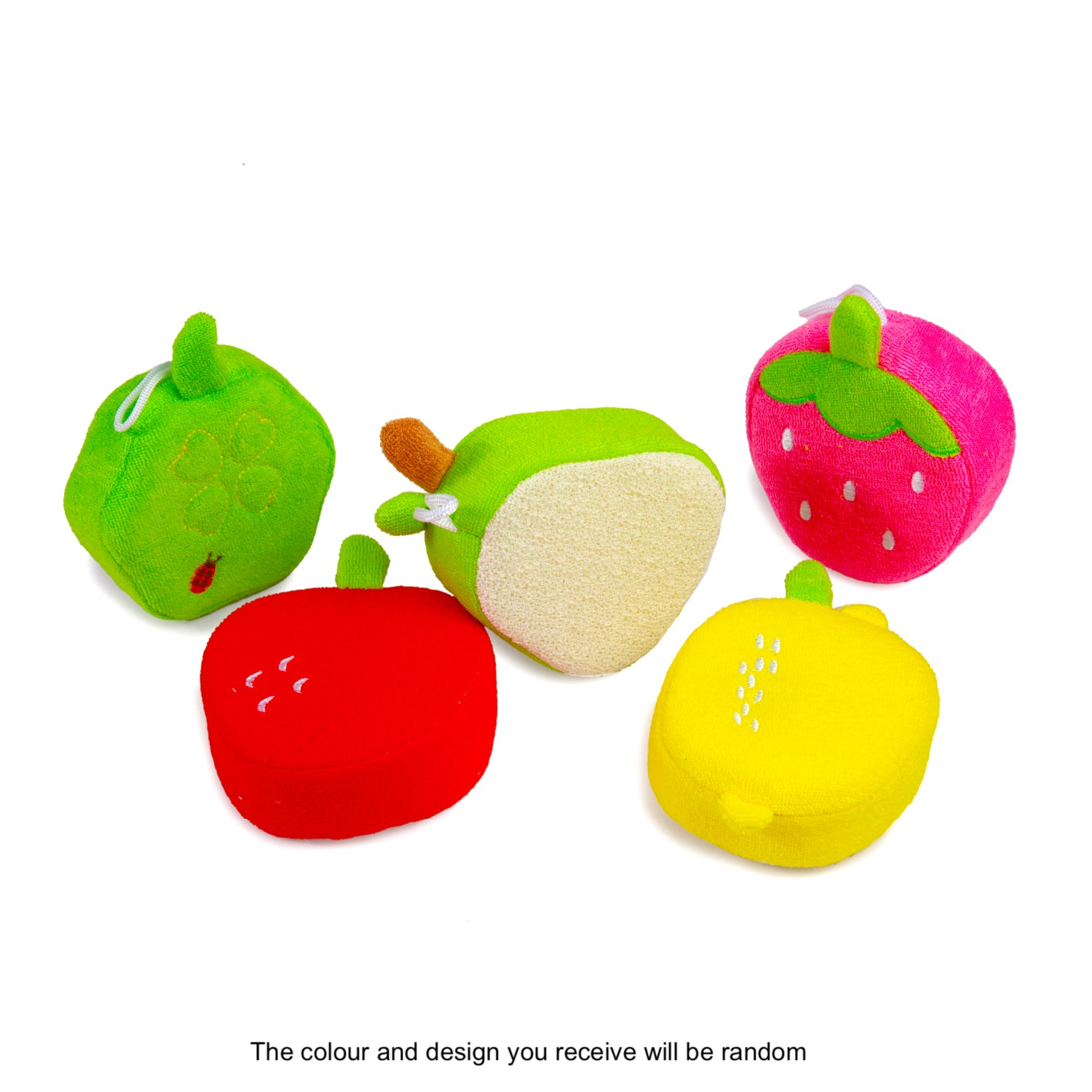Fun Time With Fruits Multicolour 2 Pk Bath Sponge - Baby Moo
