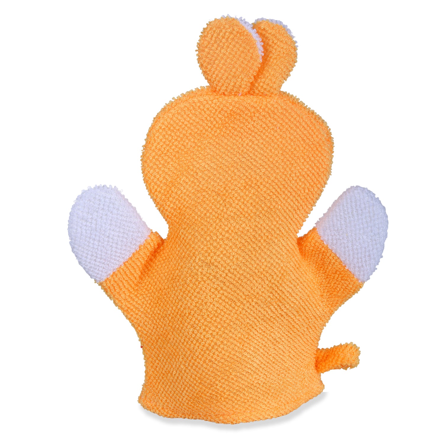 Baby Moo Cute Puppy Bath Time Fun Hand Puppet Loofah Bath Glove - Orange - Baby Moo