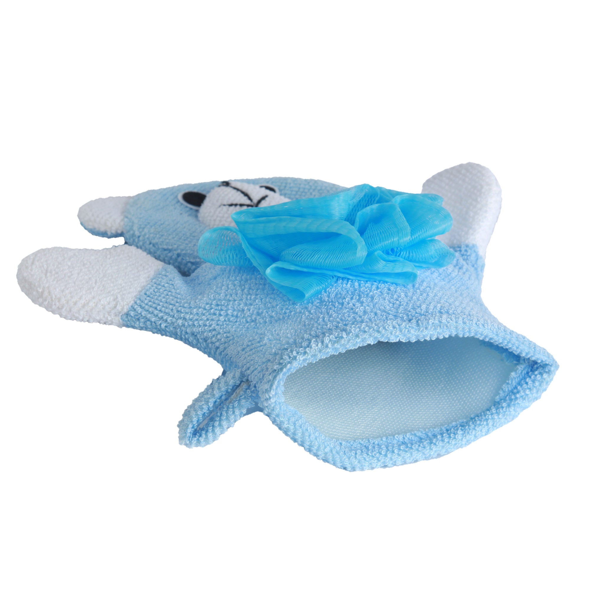 BFF Bear Blue Cartoon Bath Glove - Baby Moo