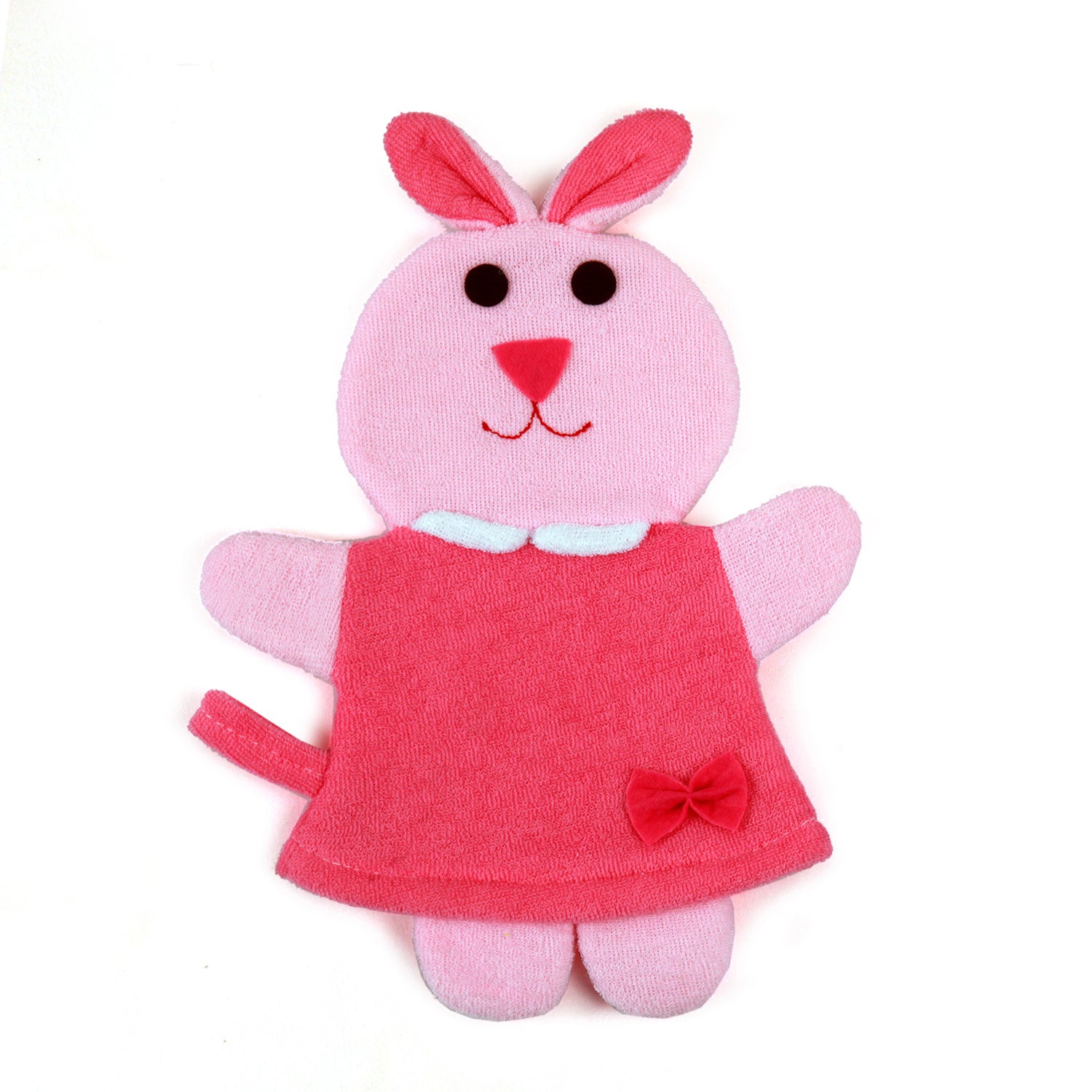 Animal Pink Cartoon Bath Glove - Baby Moo