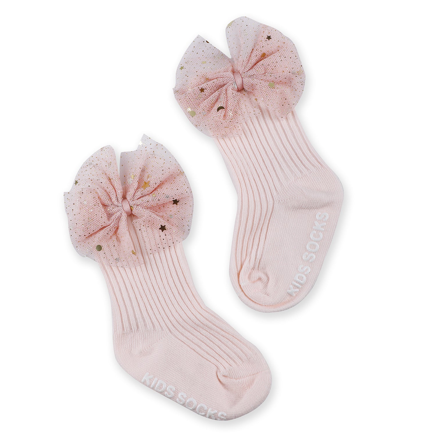 Theia Flower Hair Accessories And Socks Set 4 Pcs - Peach - Baby Moo