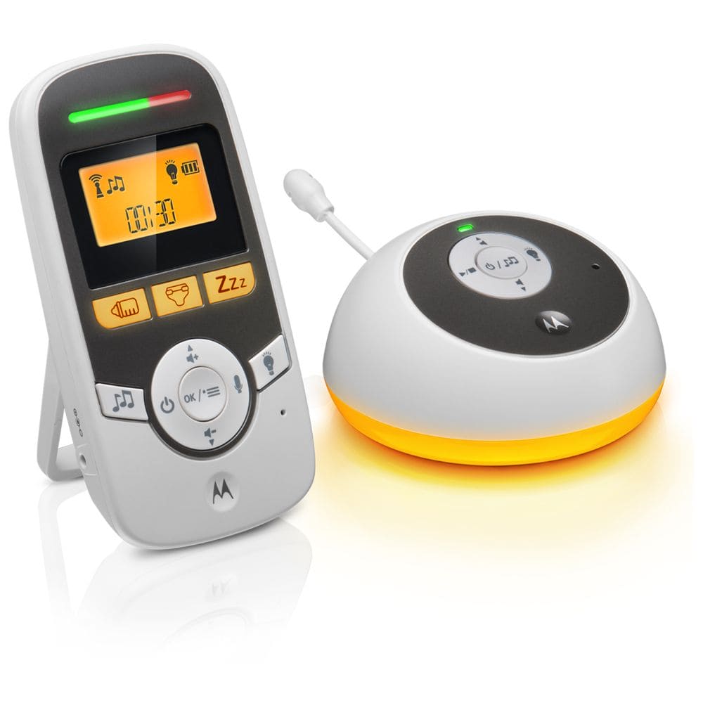 Motorola Digital Audio With Baby Care Timer Baby Monitor - White - Baby Moo