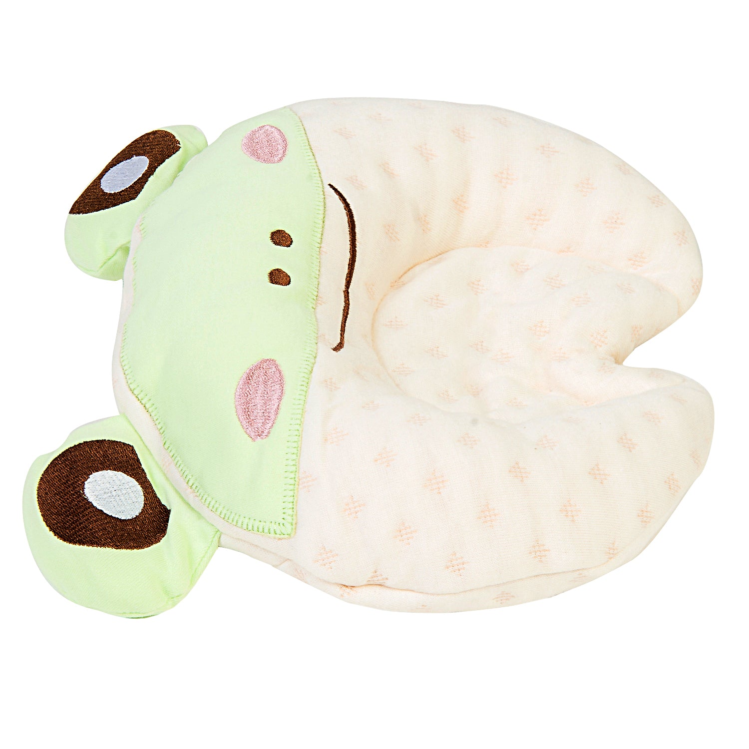 Funny Frog Green Memory Pillow - Baby Moo