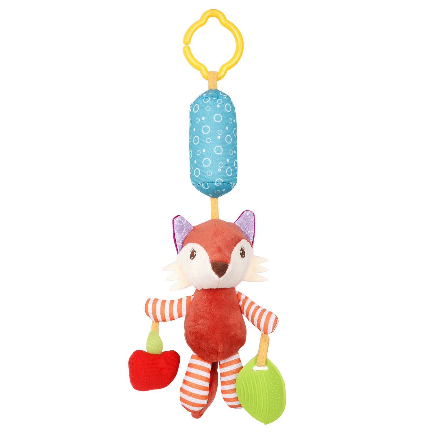 Fox Maroon Hanging Toy / Wind Chime With Teether - Baby Moo