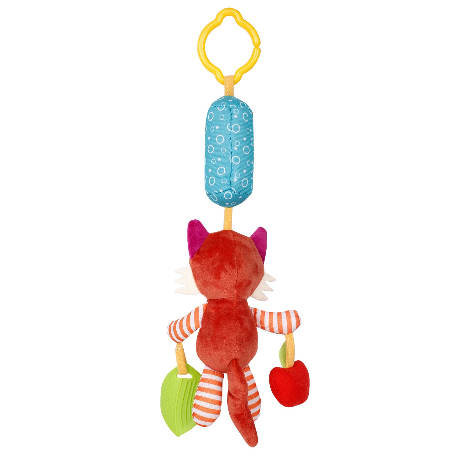 Fox Maroon Hanging Toy / Wind Chime With Teether - Baby Moo