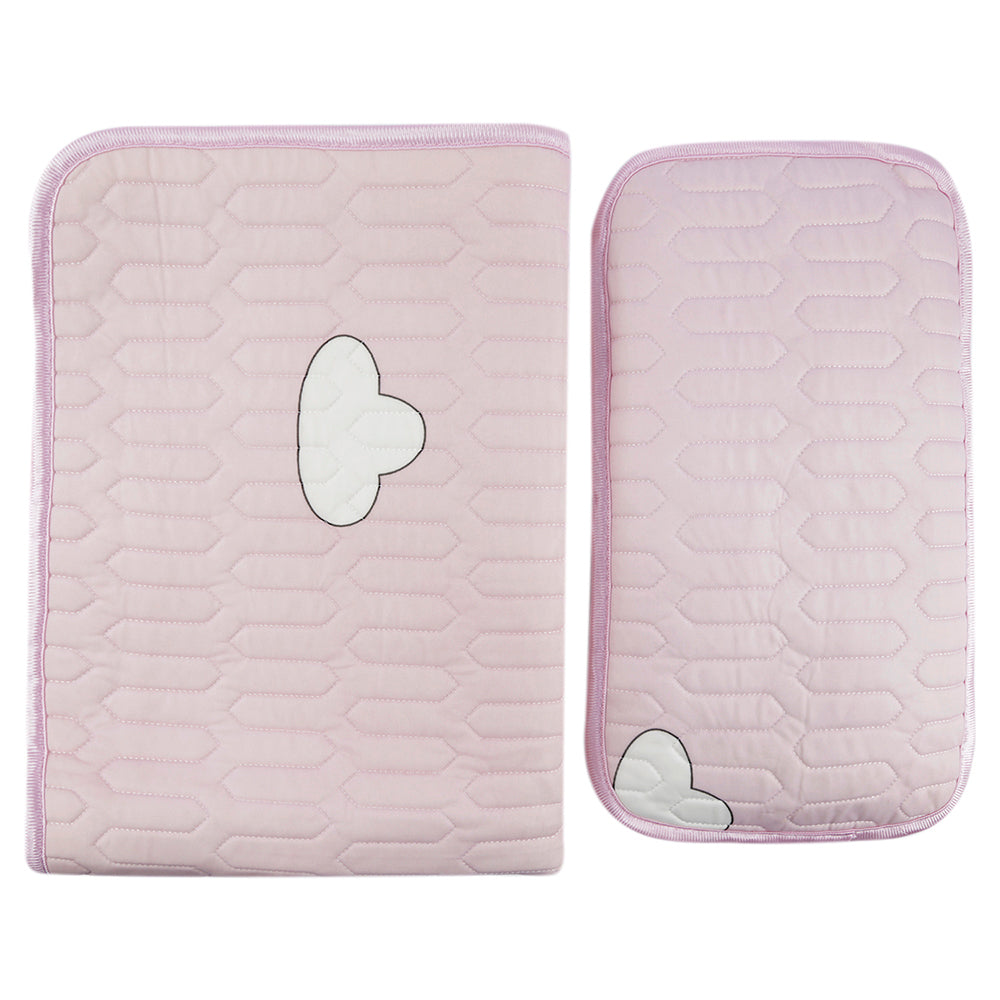 Strawberry In The Clouds Pink Washable Mat With Pillow - Baby Moo