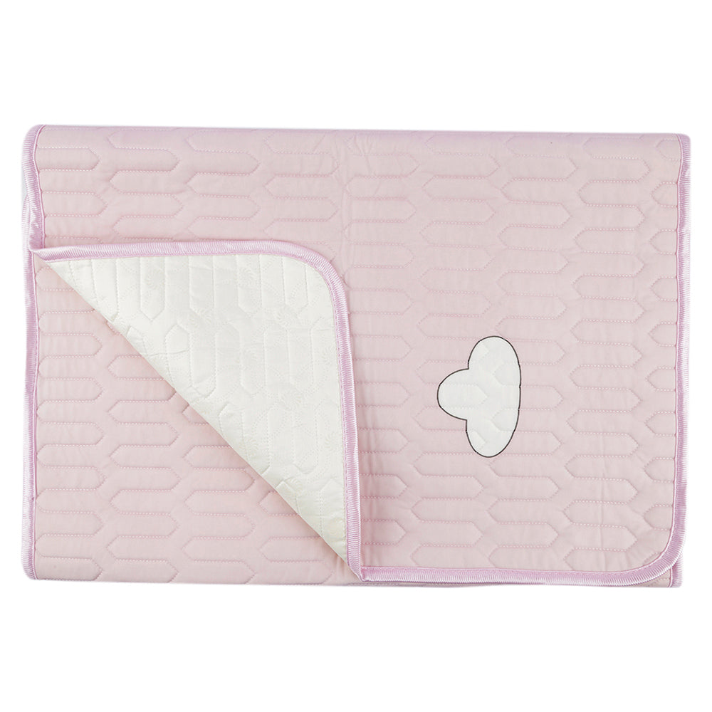 Strawberry In The Clouds Pink Washable Mat With Pillow - Baby Moo