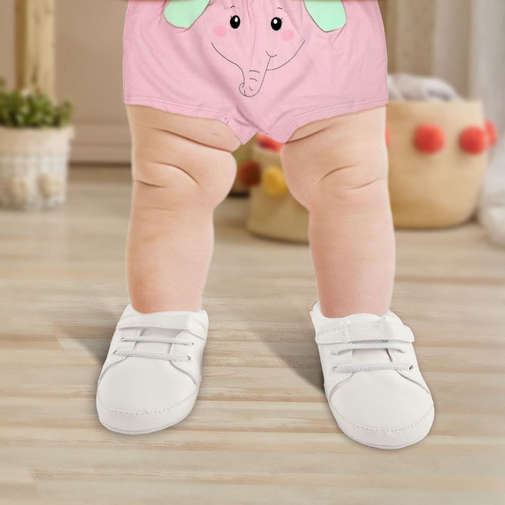 My Shining Star White Casual Booties - Baby Moo