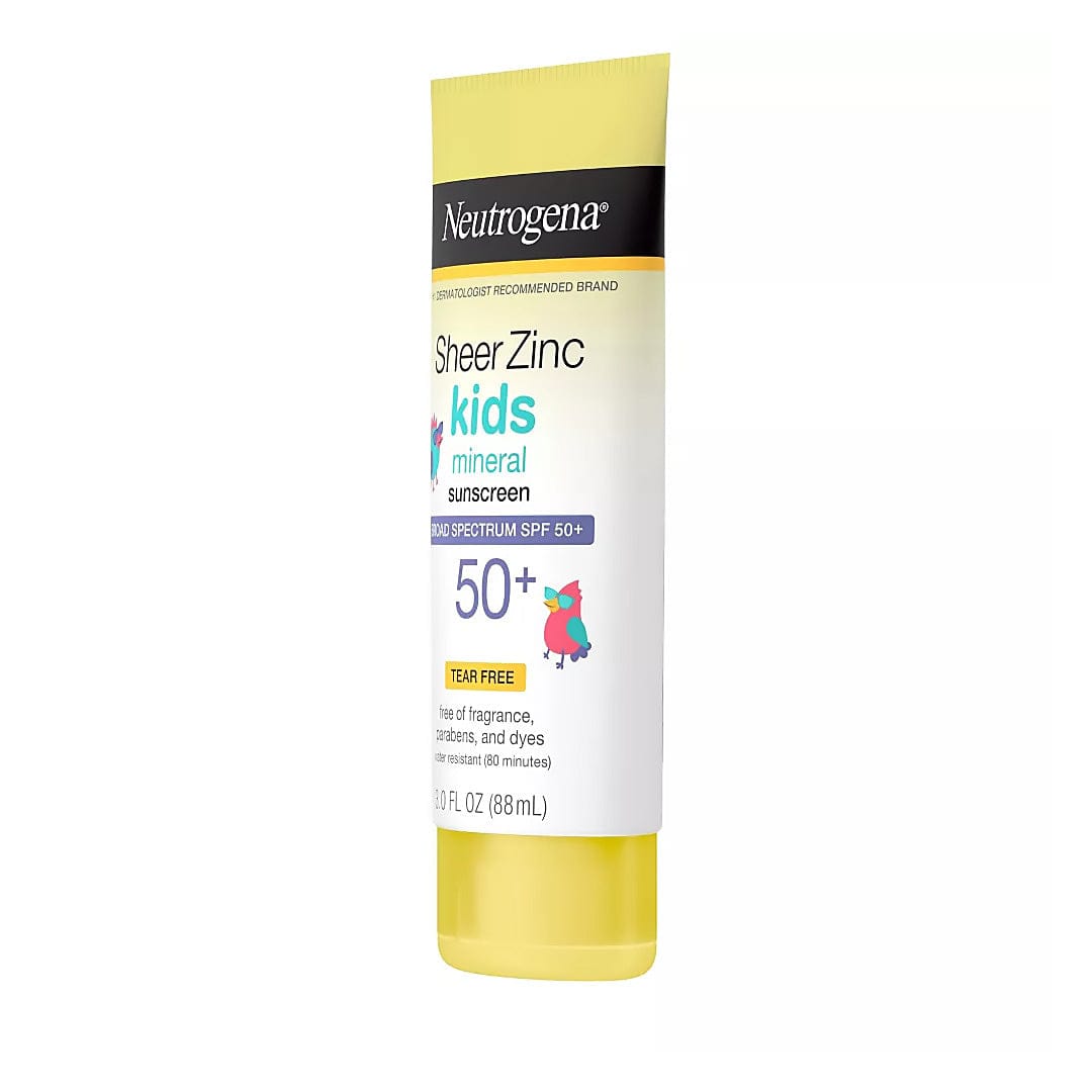 Neutrogena Sheer Zinc Kids Mineral Sunscreen Broad Spectrum SPF 50+ - 88 ml - Baby Moo