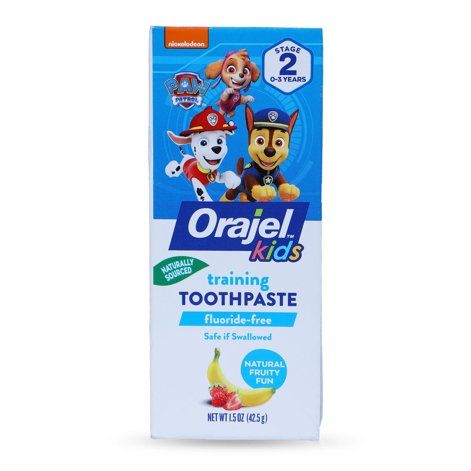Orajel Kids Training Toothpaste Natural Fruity Fun Fluoride- Free - 42.5 grm - Baby Moo