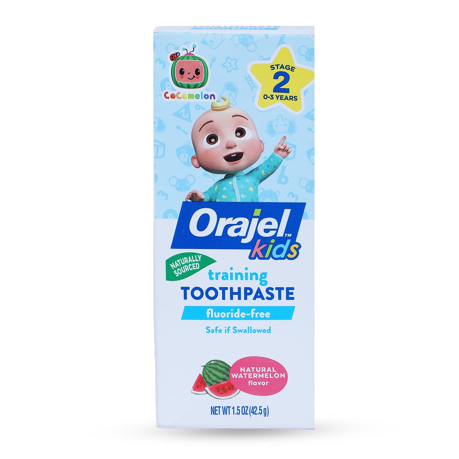 Orajel Kids Training Toothpaste CoComelon Fluoride- Free - 42.5 grm - Baby Moo