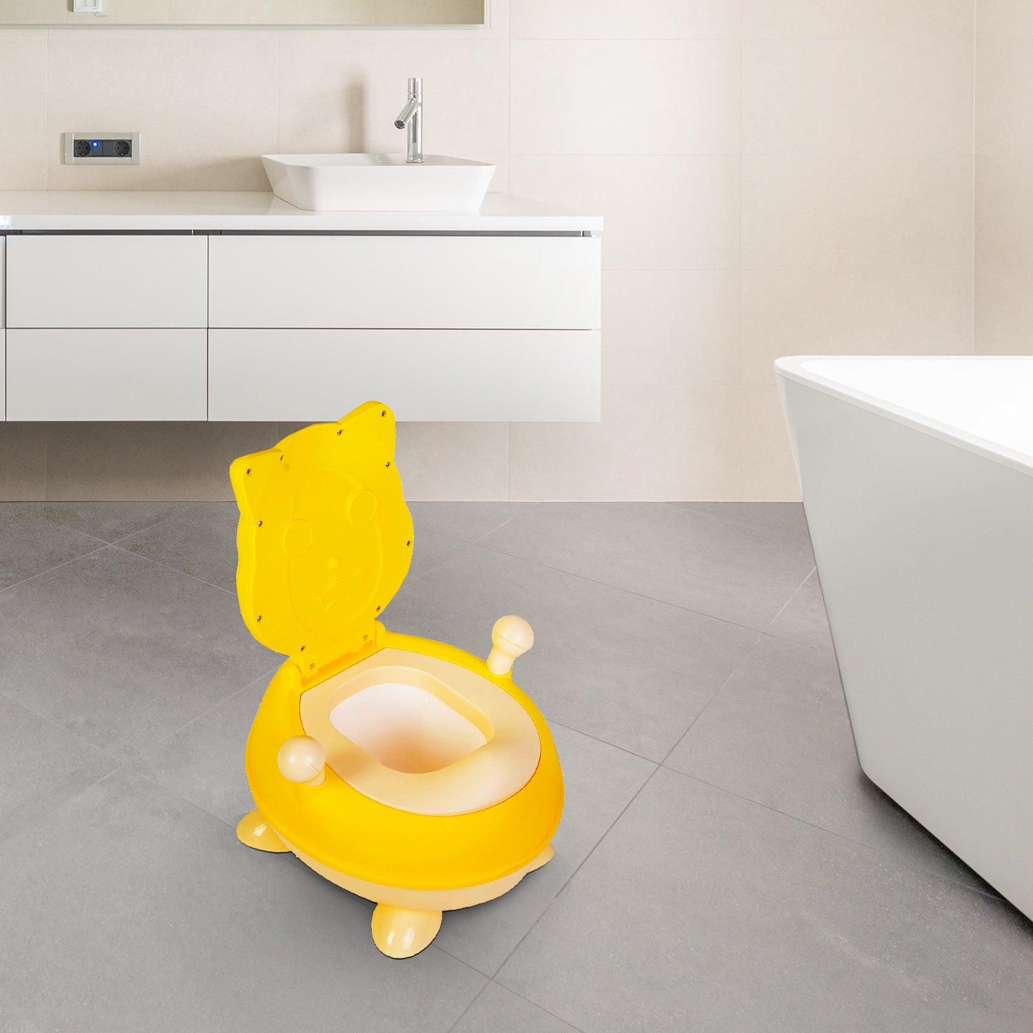 Animal Yellow Detachable Potty Chair - Baby Moo