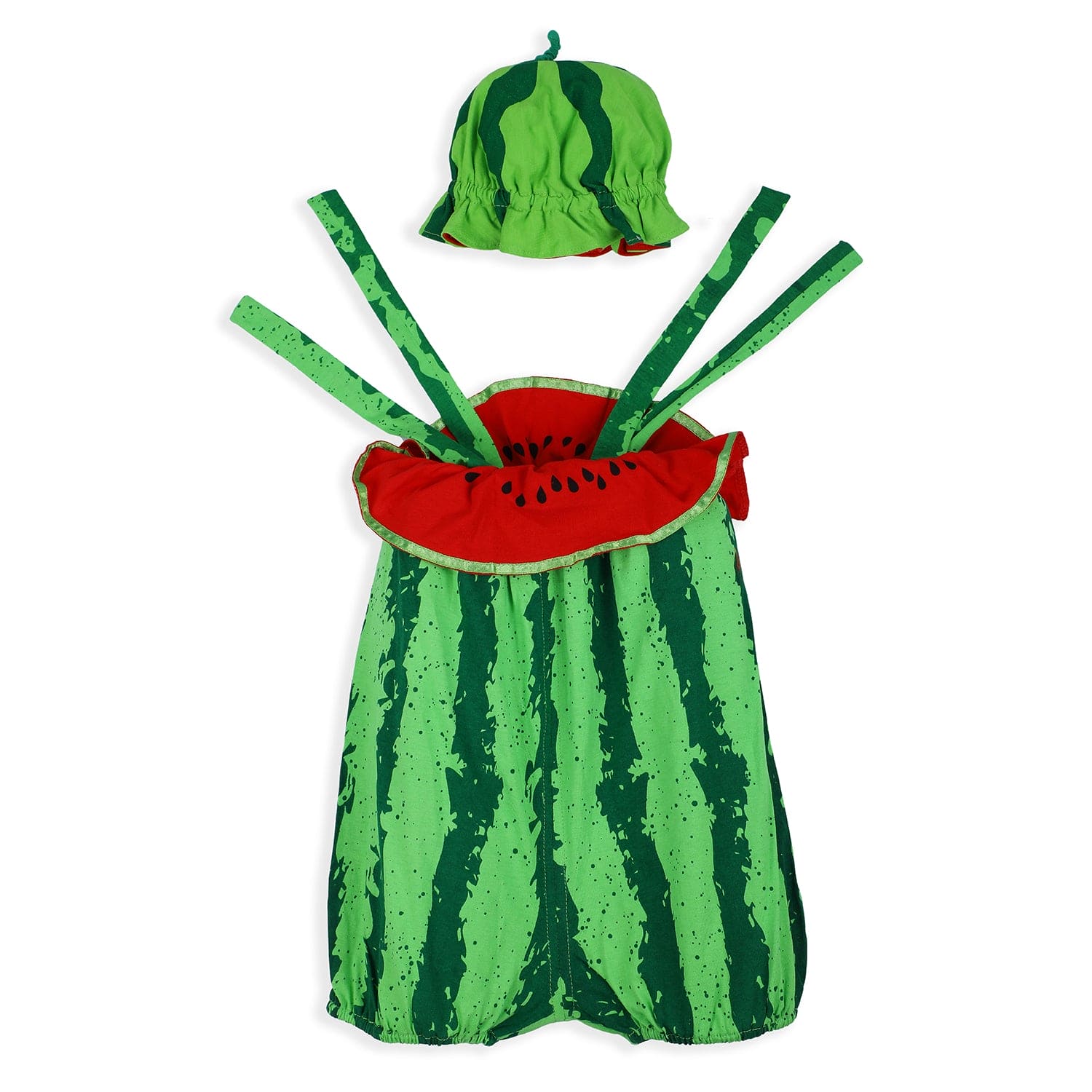 Baby Moo Watermelon Costume Cocomelon Theme Fancy Dress - Green - Baby Moo