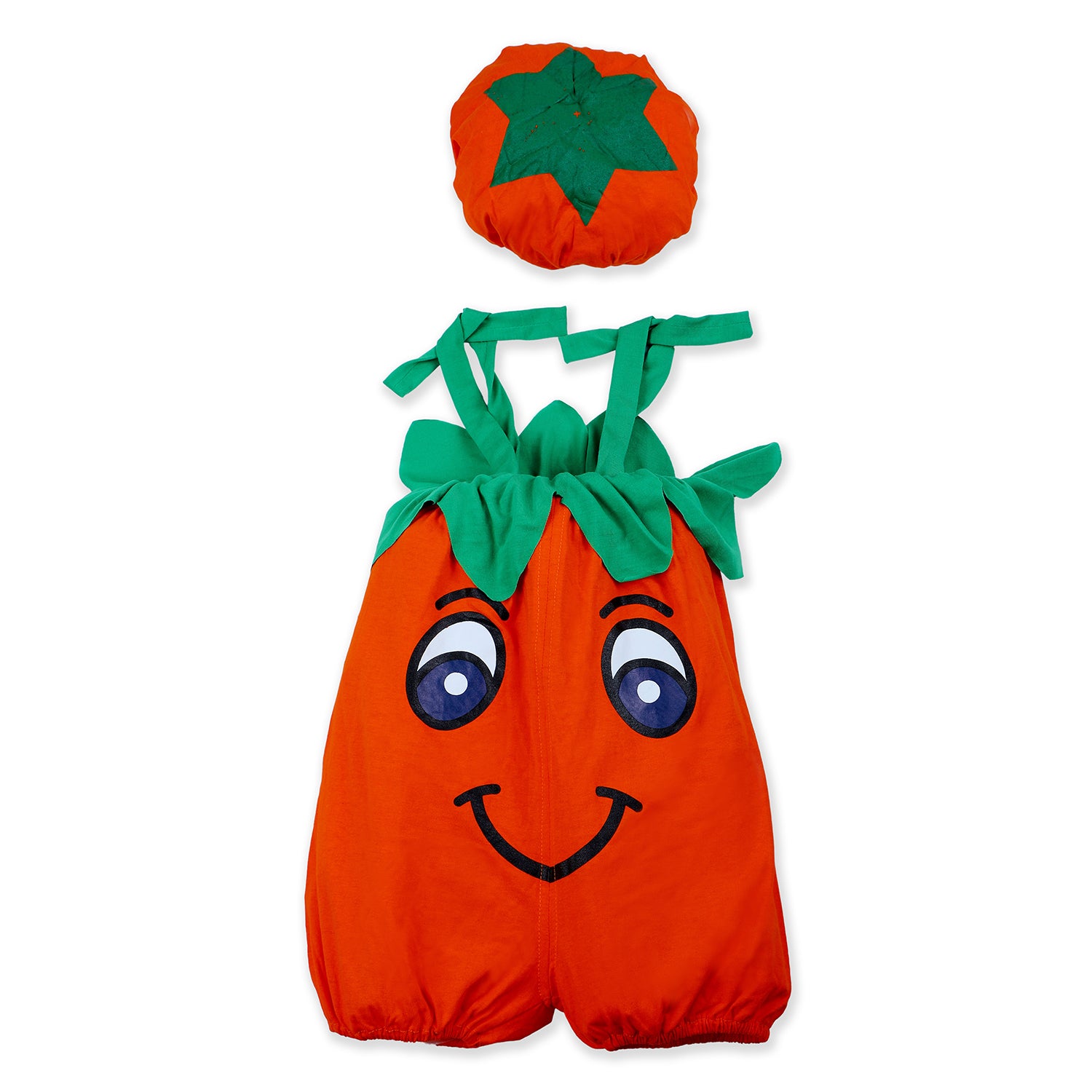 Baby Moo Orange Fruit Themed Costume 2pcs Cap And Fancy Dress - Orange - Baby Moo