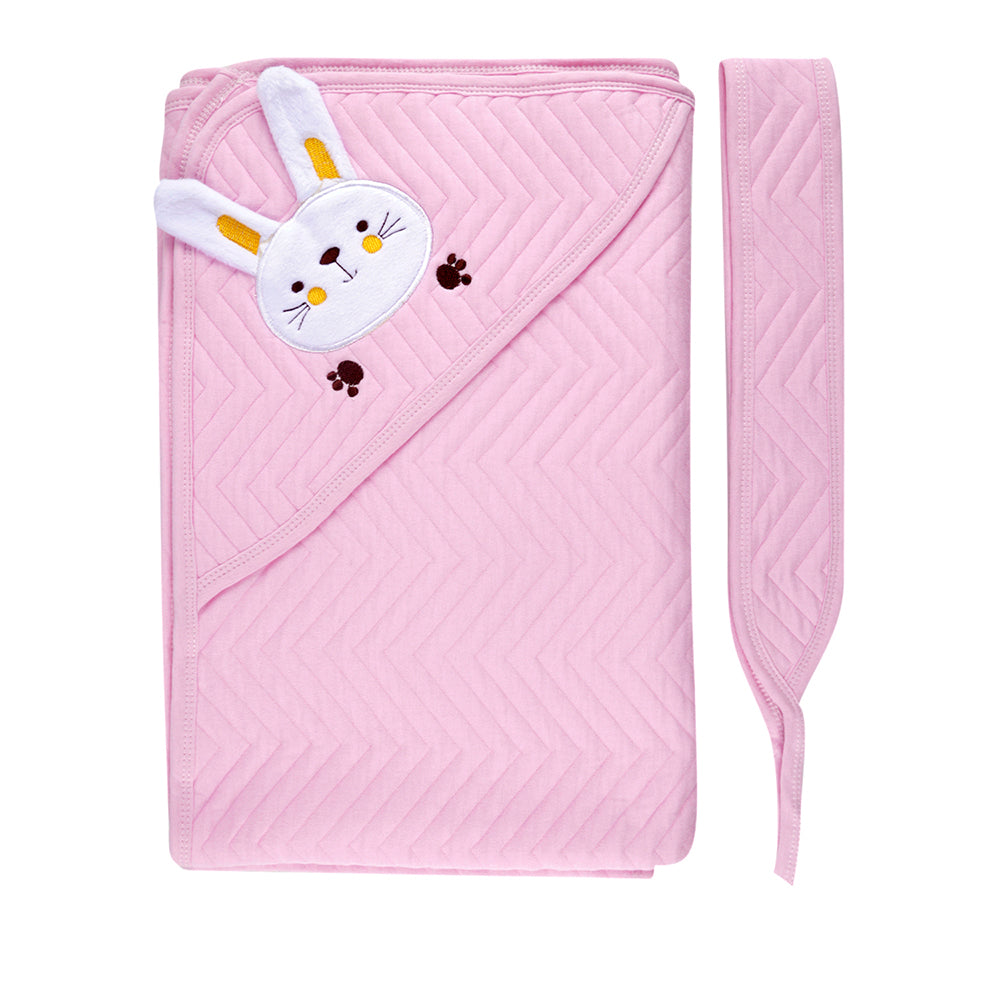 Bunny Pink Quilt - Baby Moo