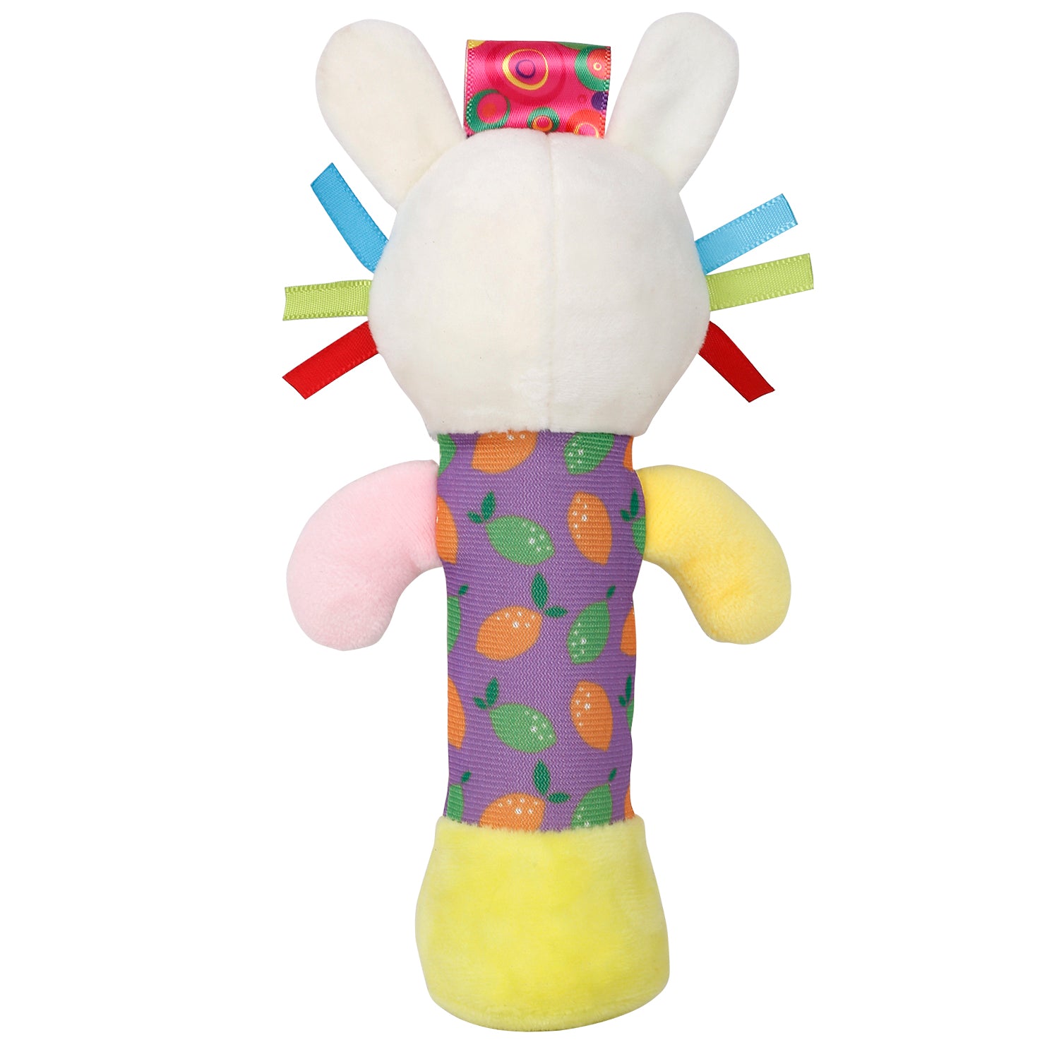 Hungry Rabbit Multicolour Handheld Rattle Toy - Baby Moo